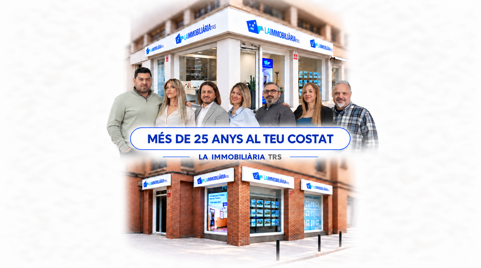 El equipo de La Immobiliària TRS y sus dos oficinas en Terrassa